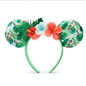 Disney Park Mickey Minnie Mouse Ears Tropical Headband